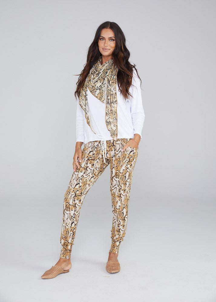 Lady Drawstring Sweat - White | Lou Lou Australia | Camilla on Piper