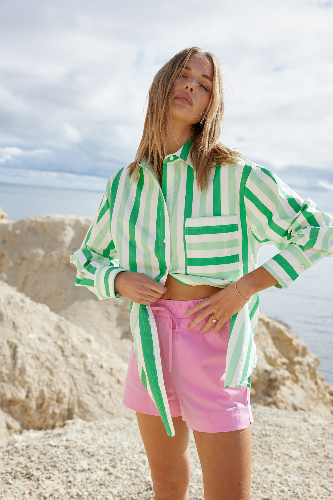 Buddy Shirt - Midori Stripe