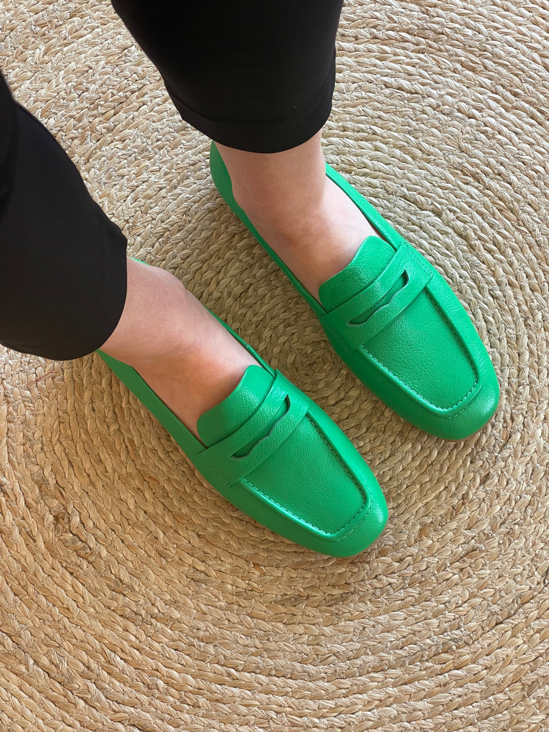 Milica Leather Loafer - Emerald