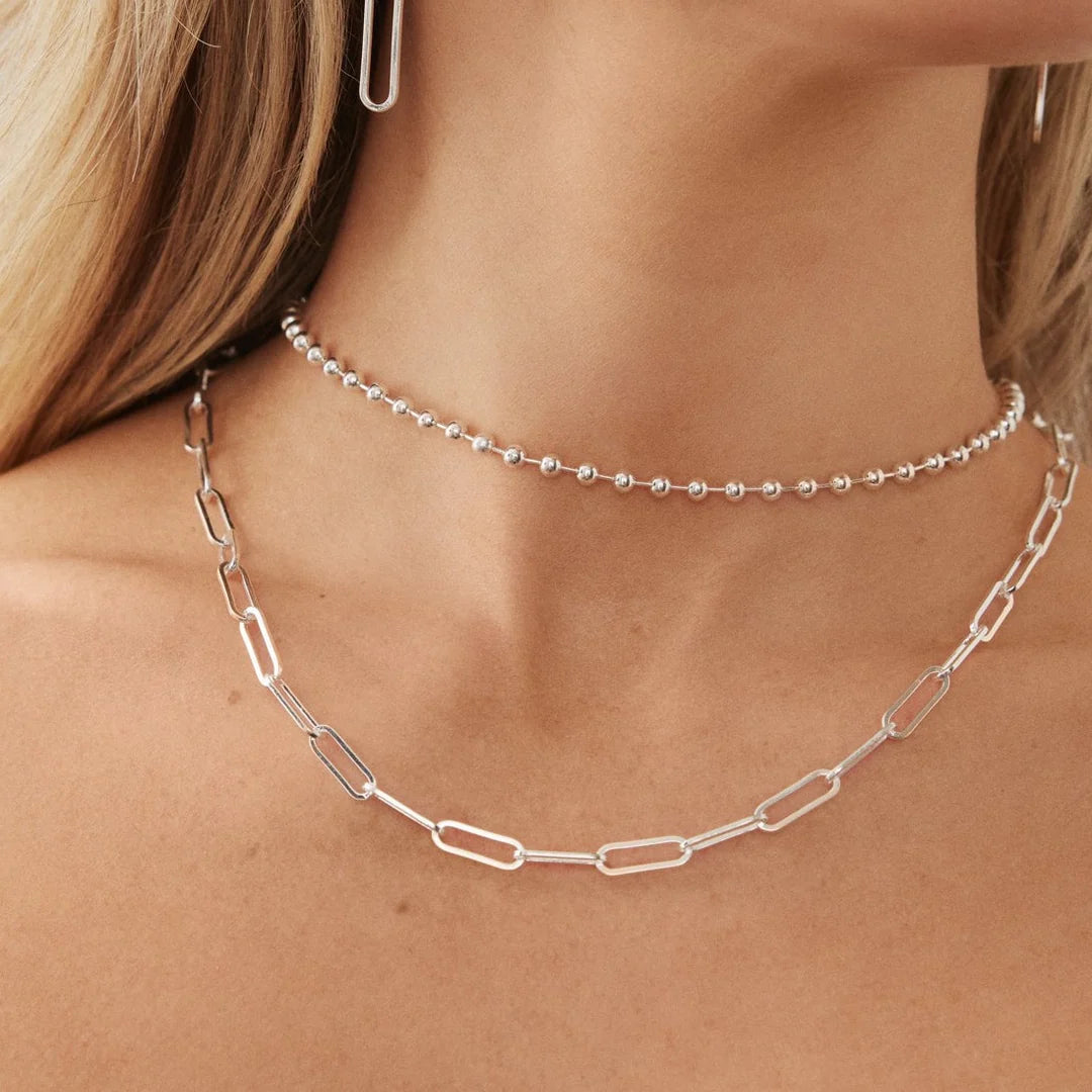 Bolla Choker Necklace - Silver