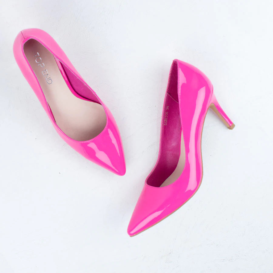 Hot pink patent pumps new arrivals