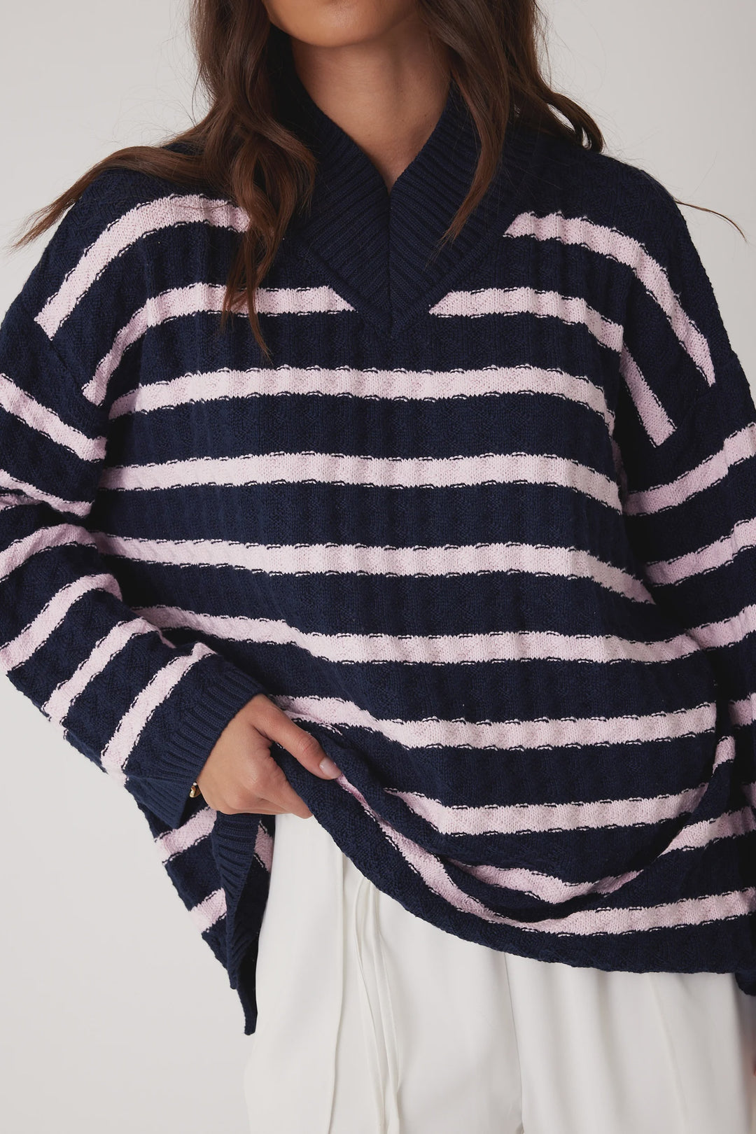 Sonny Knit - Navy Stripe