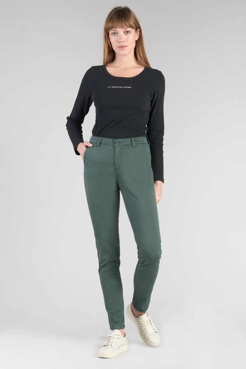 Dyli4 Chino Trousers - Bottle Green