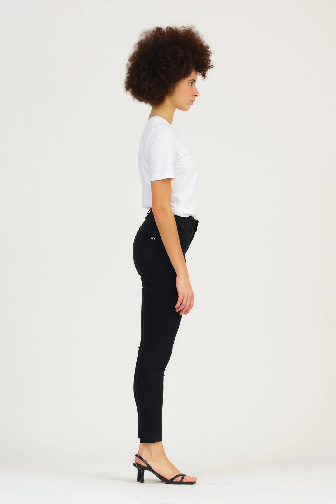 Alexa Skinny Ankle Jeans -  Black